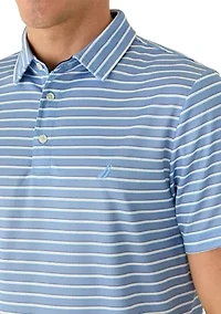 Men's Performance Stripe Polo Shirt