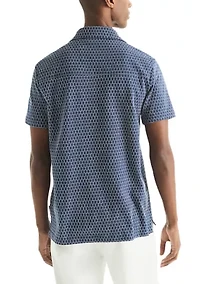 Men's Short Sleeve Brick Button Down Shirt