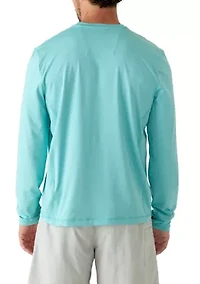 Men's Long Sleeve Crew Neck Swim Shirt