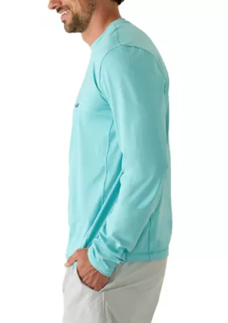 Men's Long Sleeve Crew Neck Swim Shirt