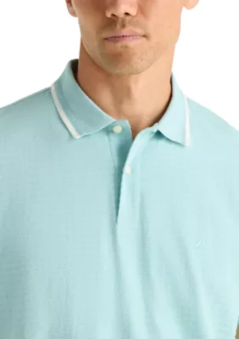 Men's Short Sleeve Jacquard Polo Shirt