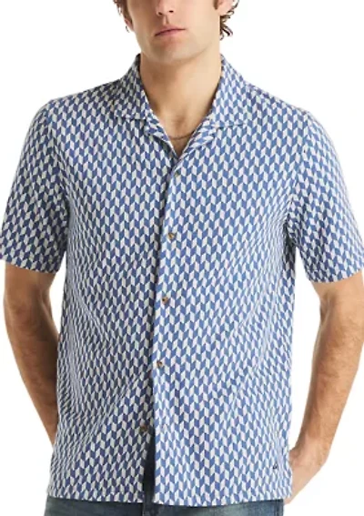 Men's Classic Fit Button-Front Polo