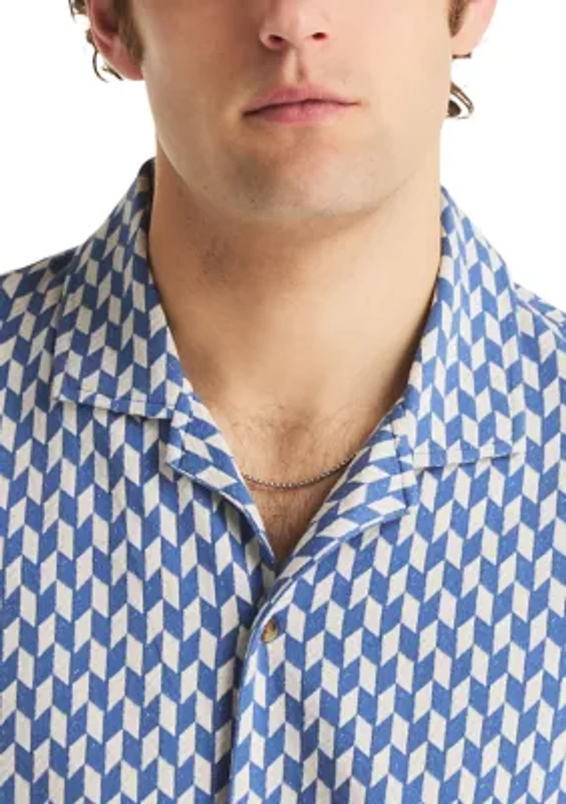 Men's Classic Fit Button-Front Polo