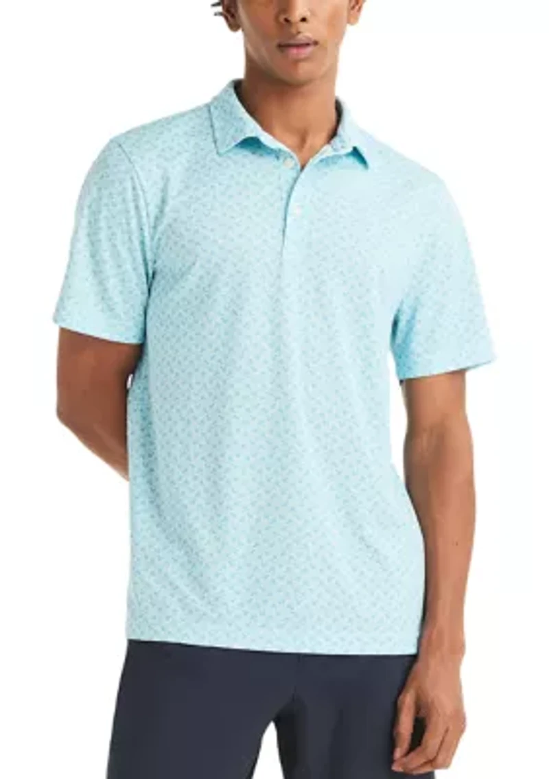 Men's Performance Short Sleeve Drink Print Polo Shirt