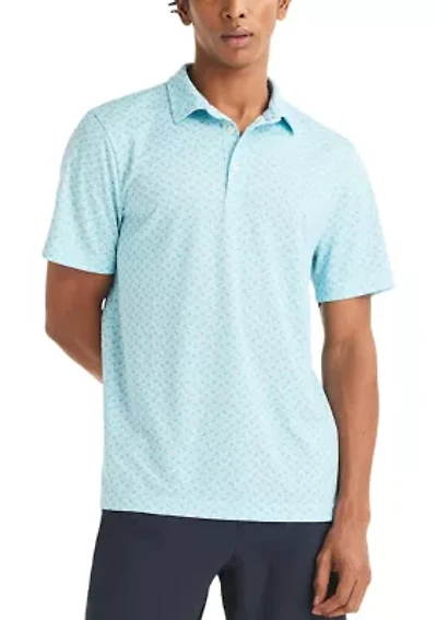 Men's Performance Short Sleeve Drink Print Polo Shirt