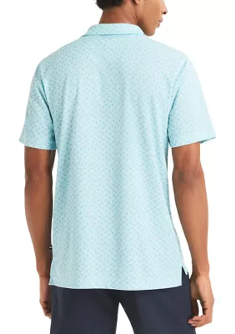 Men's Performance Short Sleeve Drink Print Polo Shirt