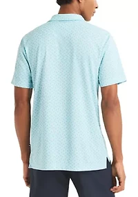Men's Performance Short Sleeve Drink Print Polo Shirt