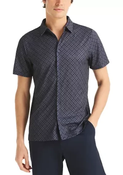 Men's Performance Short Sleeve Geo Print Shirt