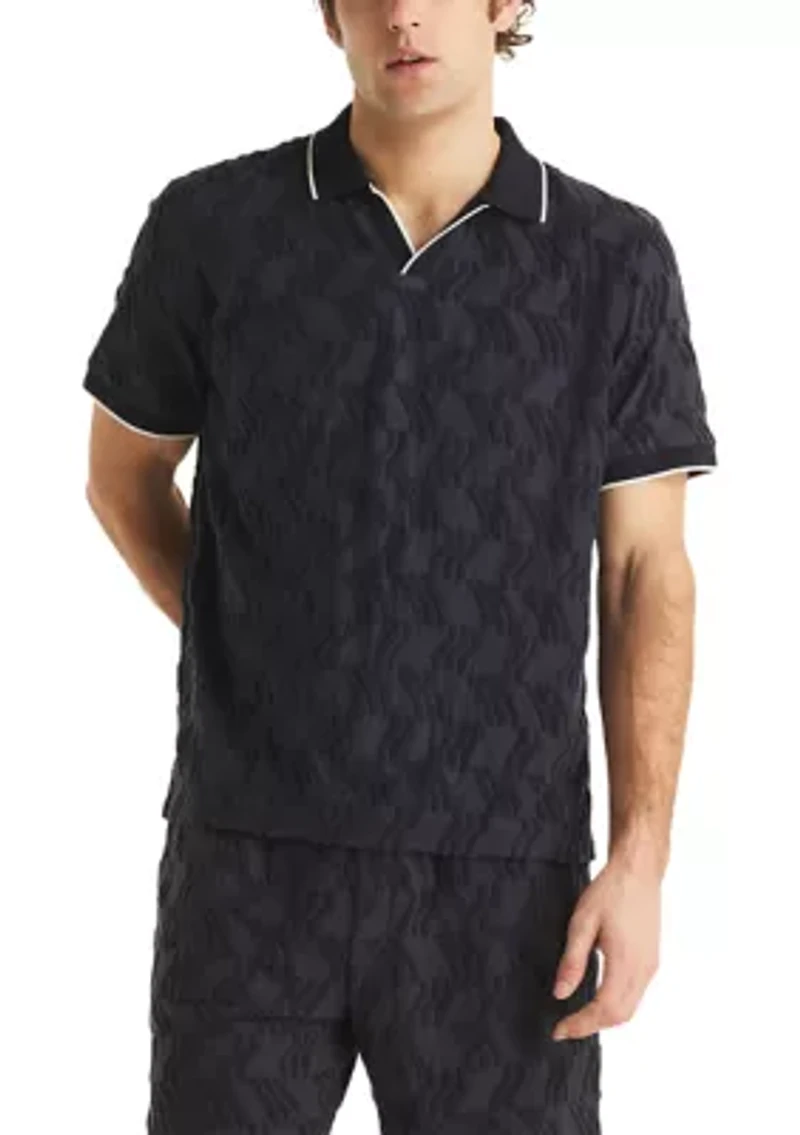 Men's Terry Knit Polo Shirt