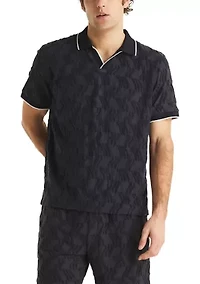 Men's Terry Knit Polo Shirt