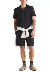 Men's Terry Knit Polo Shirt