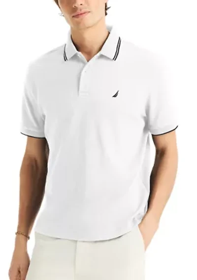 Men's Lid Polo Shirt with Double Tipped Collar