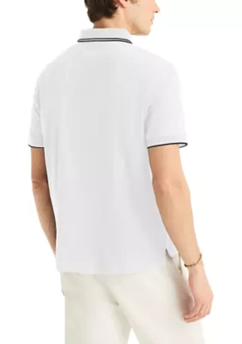 Men's Lid Polo Shirt with Double Tipped Collar