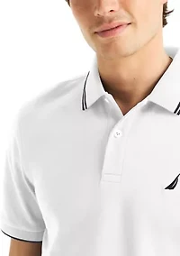 Men's Lid Polo Shirt with Double Tipped Collar