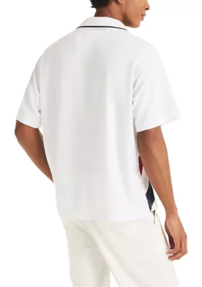 Men's Americana Diagonal Block Polo Shirt