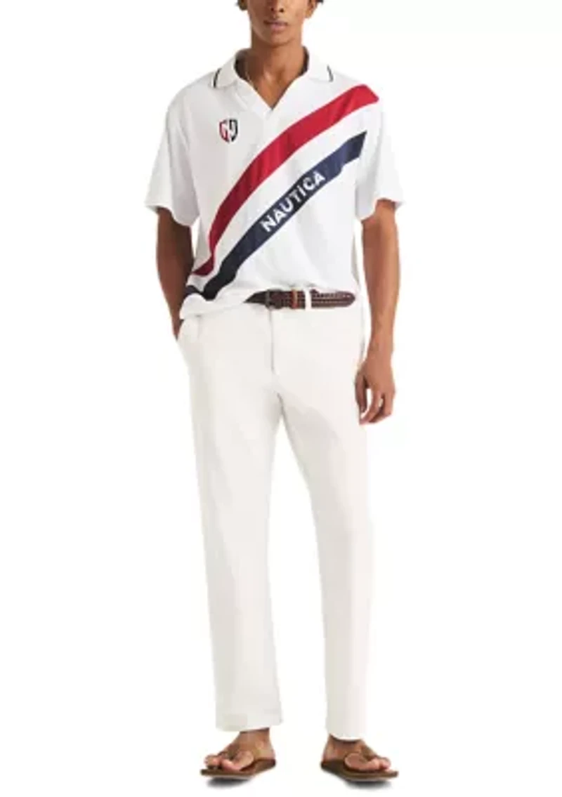 Men's Americana Diagonal Block Polo Shirt