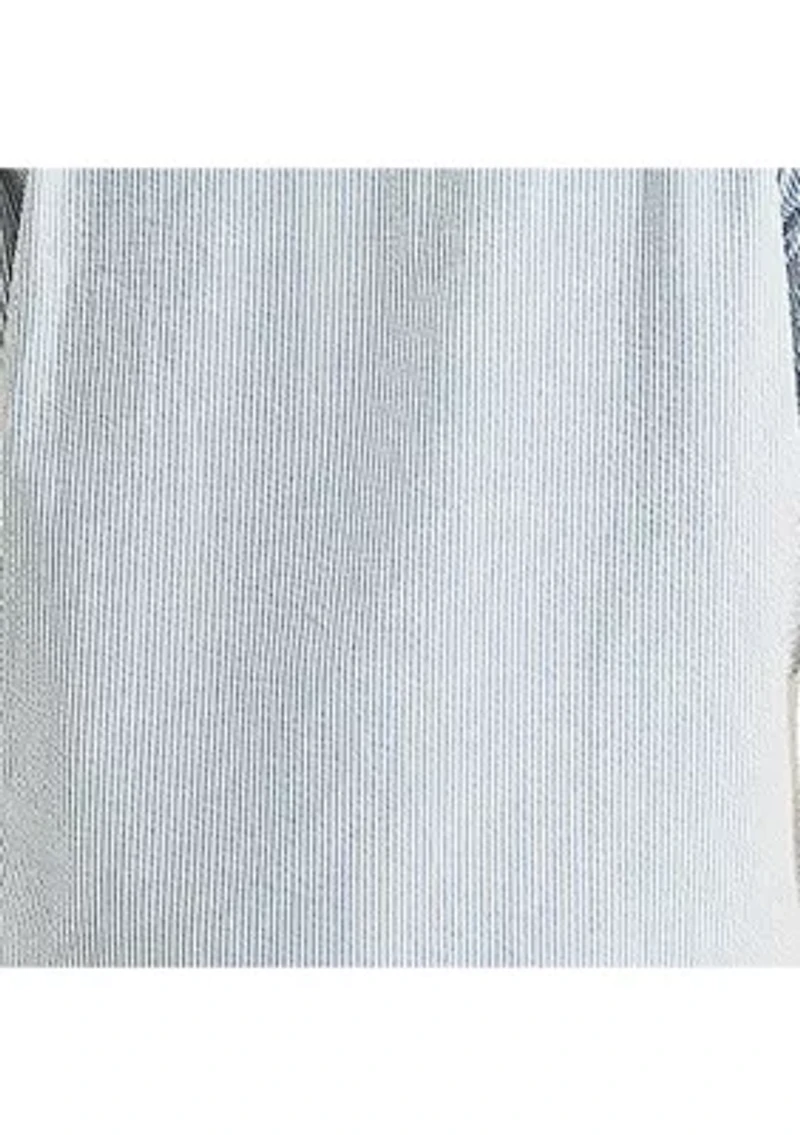Big & Tall Seersucker Printed Short Sleeve Shirt