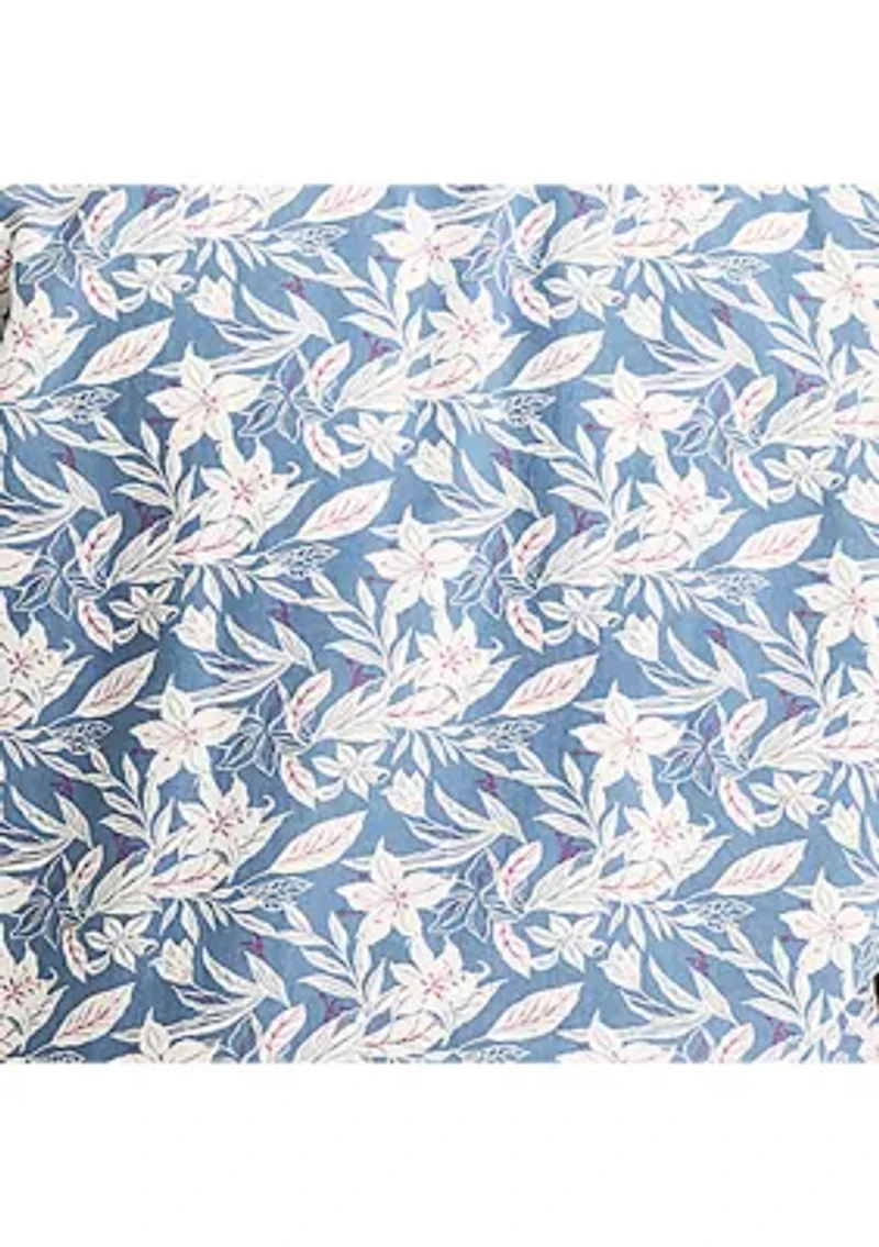 Big & Tall Printed Linen Short Sleeve Shirt