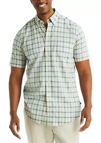 Big & Tall Plaid Short-Sleeve Shirt