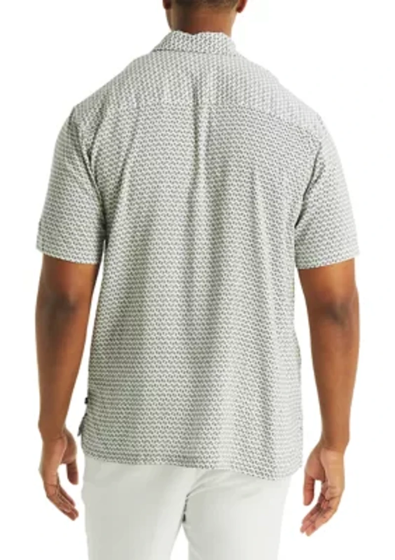 Big & Tall Short Sleeve Linen Blend Shirt
