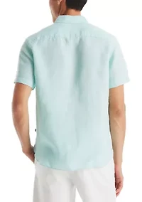 Big & Tall Printed Short Sleeve Camp Shirt