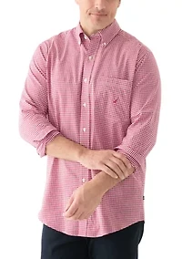 Big & Tall Long Sleeve Gingham Woven Dress Shirt