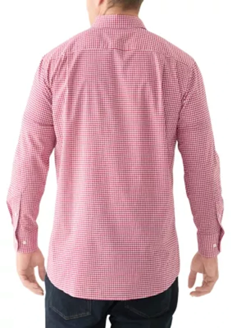 Big & Tall Long Sleeve Gingham Woven Dress Shirt