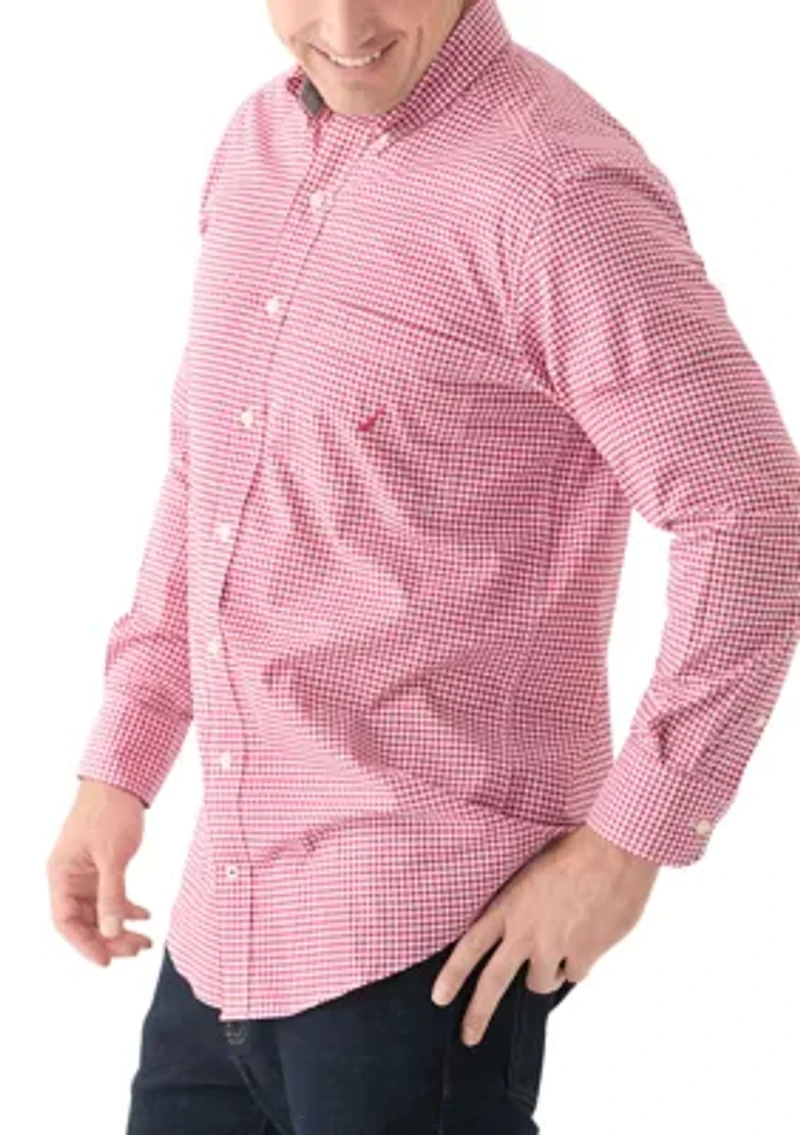 Big & Tall Long Sleeve Gingham Woven Dress Shirt