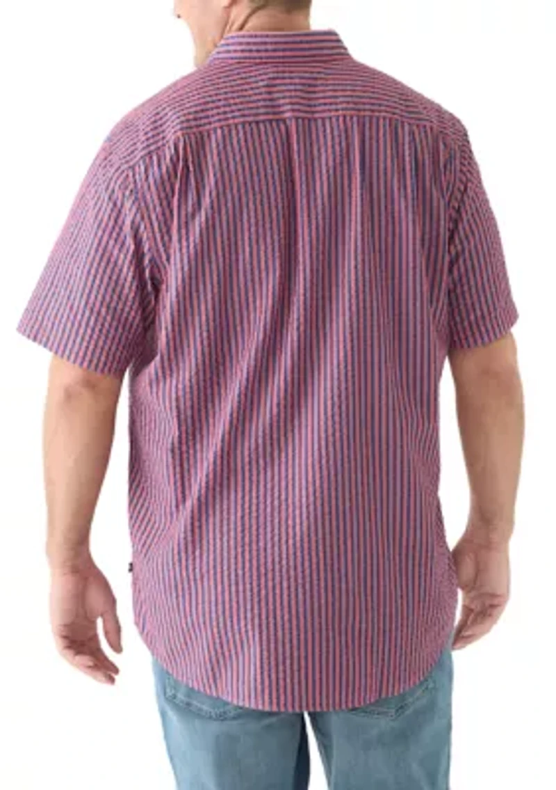 Big & Tall Printed Button Down Shirt