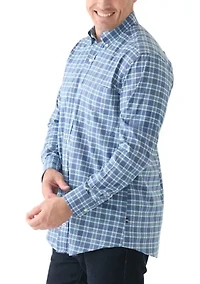 Big & Tall Long Sleeve Plaid Woven Shirt