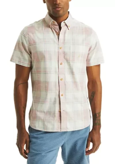 Big & Tall Plaid Short Sleeve Shirt