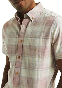 Big & Tall Plaid Short Sleeve Shirt