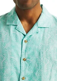 Big & Tall Printed Short Sleeve Camp Shirt