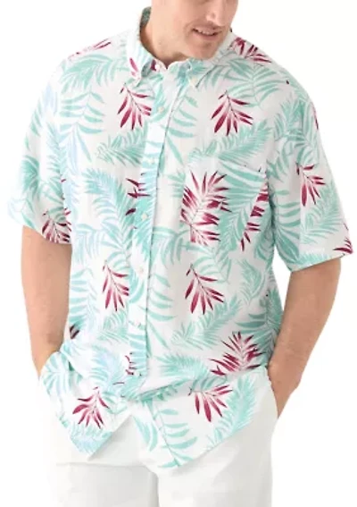 Big & Tall Printed Short-Sleeve Shirt