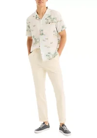 Big & Tall Nautica Printed Short-Sleeve Camp Shirt