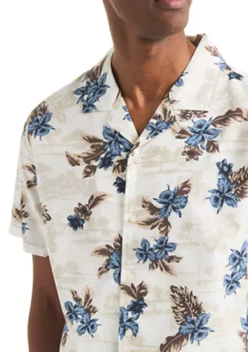 Big & Tall Printed Short-Sleeve Shirt