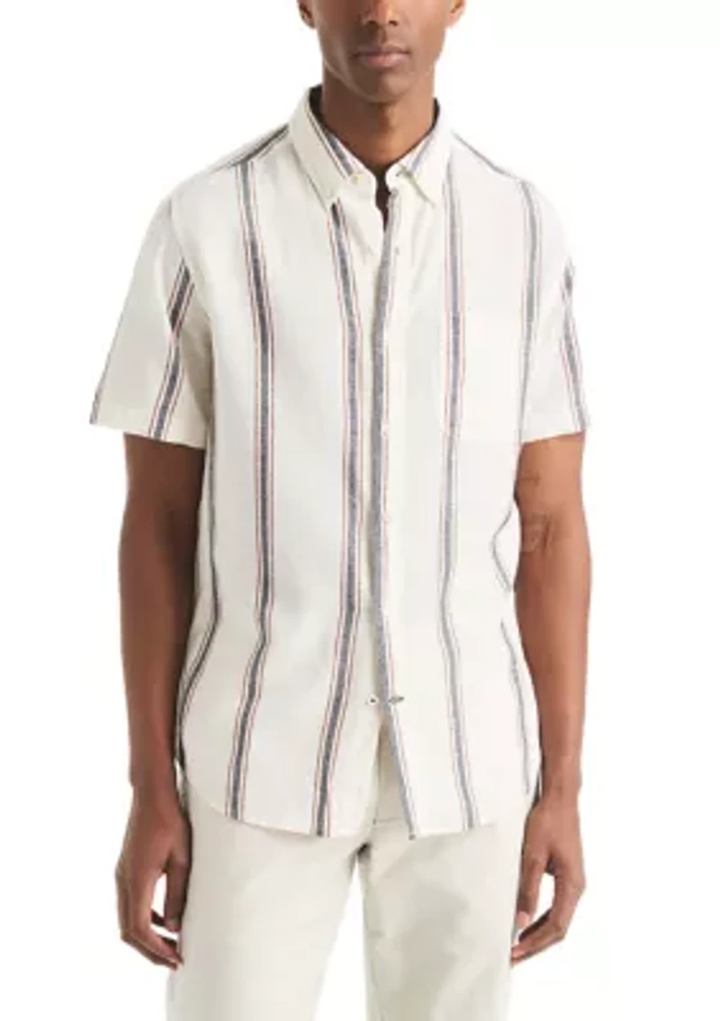 Big & Tall Striped Short-Sleeve Shirt