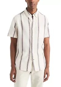 Big & Tall Striped Short-Sleeve Shirt