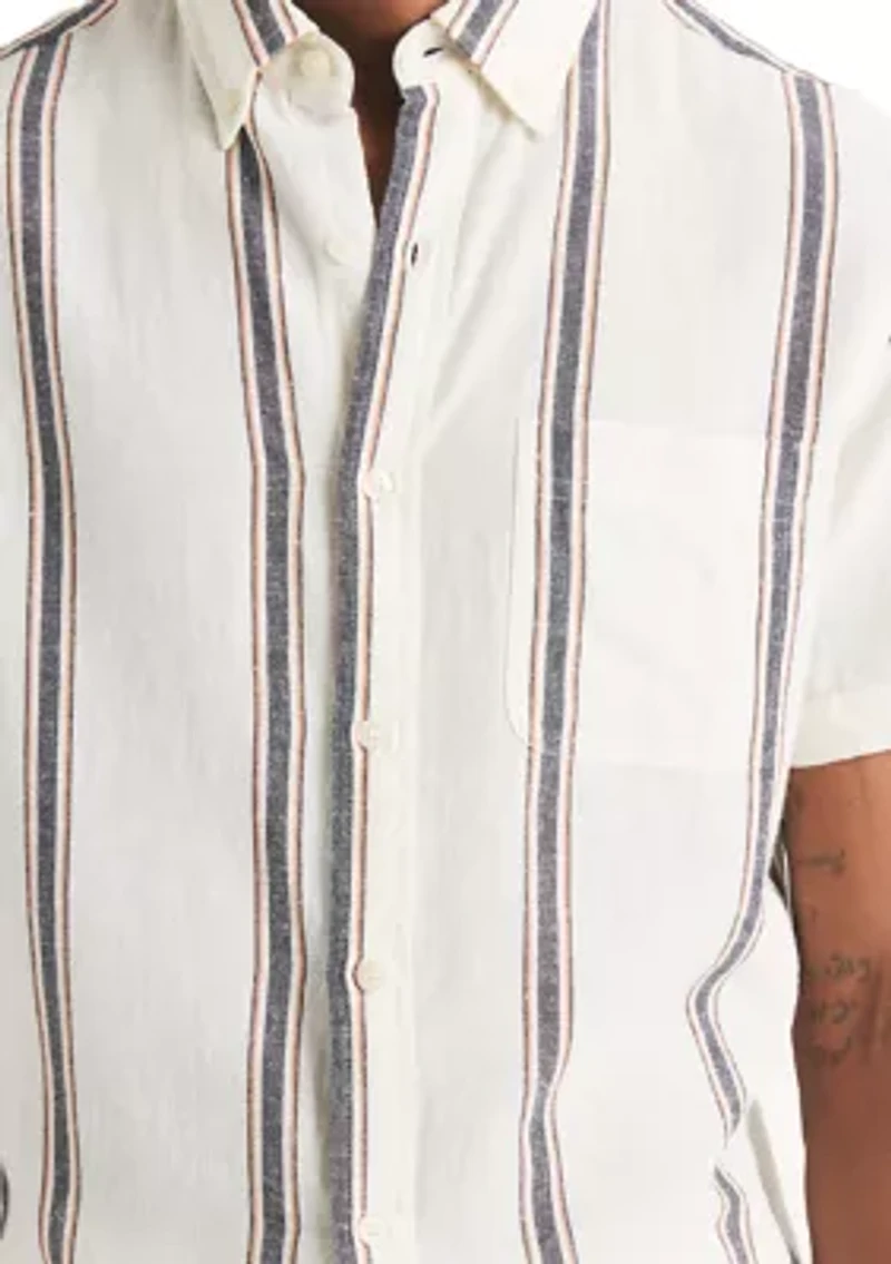 Big & Tall Striped Short-Sleeve Shirt
