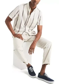 Big & Tall Striped Short-Sleeve Shirt