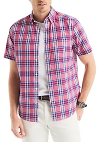 Big & Tall Plaid Short Sleeve Shirt