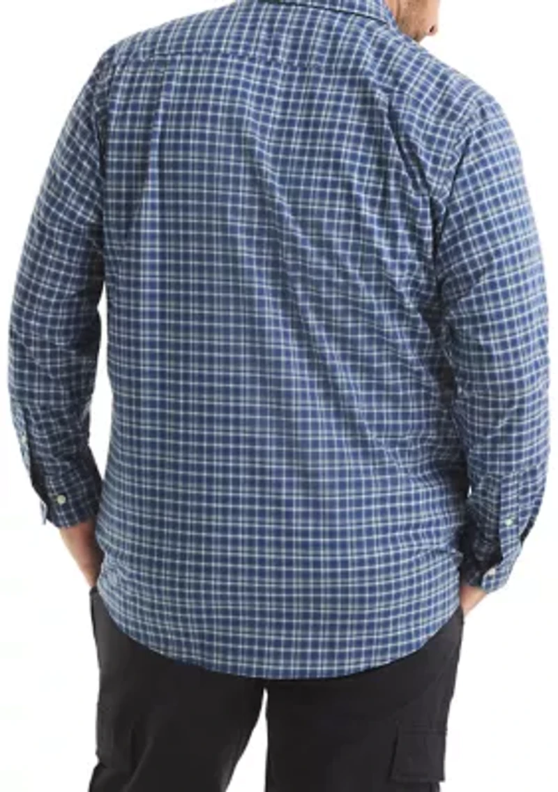 Big & Tall Long Sleeve Plaid Shirt