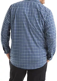 Big & Tall Long Sleeve Plaid Shirt
