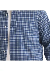 Big & Tall Long Sleeve Plaid Shirt