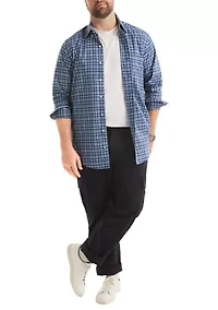 Big & Tall Long Sleeve Plaid Shirt