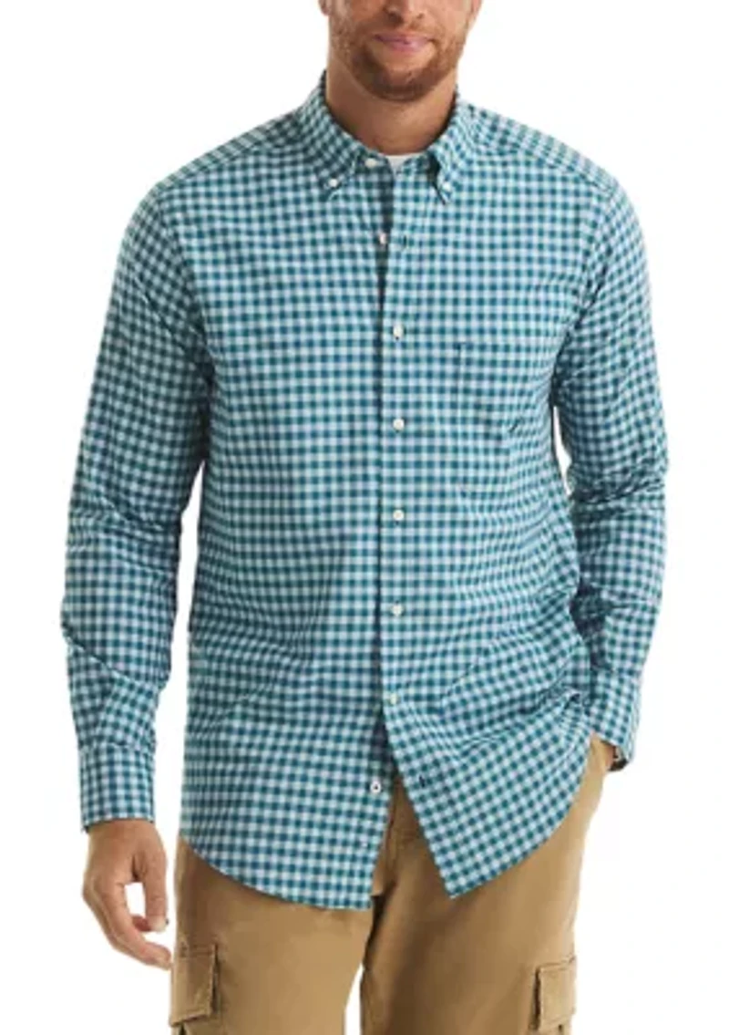 Big & Tall Long Sleeve Plaid Shirt