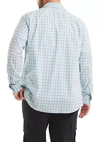 Big & Tall Long Sleeve Plaid Cotton Shirt