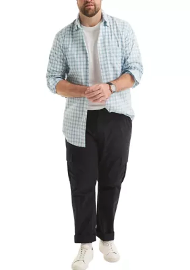 Big & Tall Long Sleeve Plaid Cotton Shirt