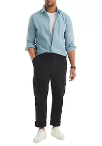 Big & Tall Long Sleeve Printed Button Up Shirt