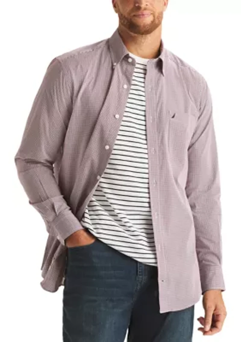 Big & Tall Long Sleeve Plaid Shirt